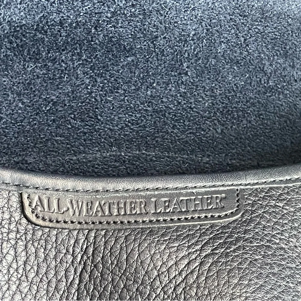 Dooney and Bourke AWL Leather Navy Blue Saddle crossbody Bag - Picture 11 of 15